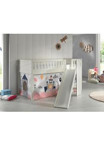 Vipack Spielbett Scott Princess ca. 90x200 cm Kiefer Wei&szlig;