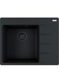 Franke Sp&uuml;le Centro, Schwarz Becken Rechts