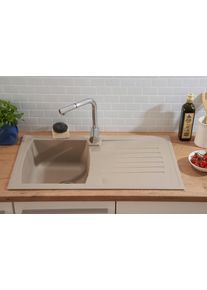 respekta Sp&uuml;le Boston beige Kunststein B: ca. 86 cm