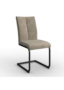 Schwingstuhl Colien Braun Webstoff Gepolstert