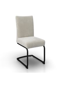 Schwingstuhl Nelia Beige Cord Gepolstert