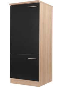 respekta Ger&auml;teumbauschrank Merle Schwarz/Eichefarben