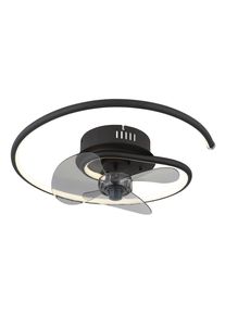 Globo Deckenventilator Karen Schwarz/Grau