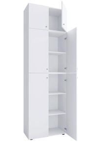 Schuhschrank Lona XXL ca.70x223x39cm Wei&szlig;