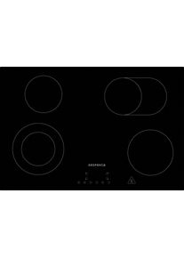 respekta Glaskeramikkochfeld KM7700-28 ca. 77/5/52 cm Schwarz
