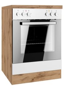 Held Herdumbauschrank Meran ca. 60x86x60 cm Wei&szlig;/Eiche