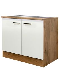 Sp&uuml;lenunterschrank Avila Eichefarben/Magnolie