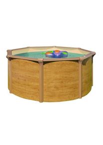 Schwimmbecken RD 132 Wood Braun