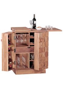 Barschrank ca. 64x91 cm Akazie massiv