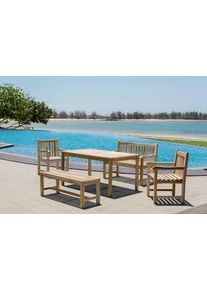 Gartensessel Naturfarben Teakholz