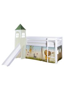 Spielbett "Kasper",aus Kiefer, multicolor/wei&szlig;