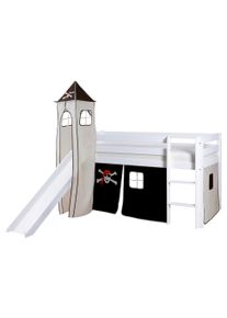 Spielbett "Kasper",aus Kiefer, schwarz/wei&szlig;