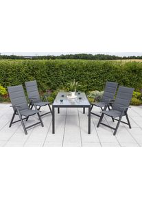 Gartensessel Taviano Metall/Textil klappbar