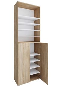Schuhschrank LONA Sonoma Eiche ca. 70x220x40 cm