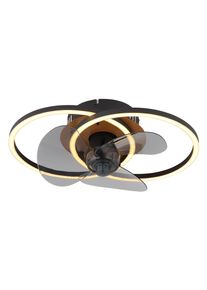 Globo Deckenventilator Karen Schwarz/Grau