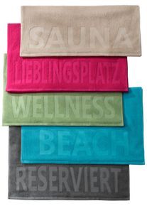 w&auml;schepur unisex Badhanddoek in Gereserveerd ,maat 70x190 cm - Badhanddoek, Witt, 100% Katoen