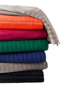 w&auml;schepur unisex Handdoekenset in oranje ,maat 80 x 200 cm + 50 x 100 cm - Handdoekenset, Witt, 100% Katoen