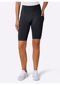 Dames Fietsbroek met zitkussen in zwart ,maat 36/38, Witt, 78% Polyester, 22% Elastan