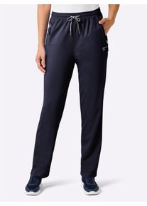 Damen Freizeithose mit weitenregulierbarem Rundum-Dehnbund in marine ,Gr&ouml;&szlig;e 36/38, Witt, 50% Baumwolle, 50% Polyester