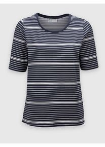 Damen Funktionsshirt , atmungsaktiv und schnell trocknend in marine-wei&szlig;-gestreift ,Gr&ouml;&szlig;e 36/38, Witt, 90% Polyester, 10% Elasthan