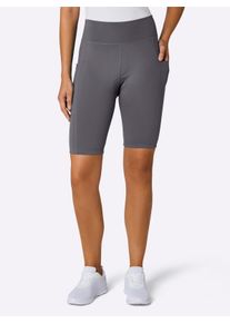 Damen Fahrradhose mit Sitzpolster in anthrazit ,Gr&ouml;&szlig;e 36/38, Witt, 78% Polyester, 22% Elasthan
