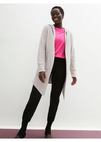 Damen Sweatjacke in verschlussloser Form in hellgrau ,Gr&ouml;&szlig;e 36/38, Witt, 50% Baumwolle, 50% Polyester