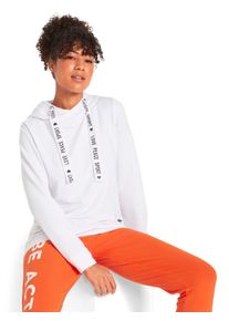 Damen Sweatshirt mit Kapuze in wei&szlig; ,Gr&ouml;&szlig;e 36/38, Witt, 60% Baumwolle, 40% Polyester