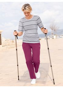Damen Freizeithose mit weitenregulierbarem Rundum-Dehnbund in malve ,Gr&ouml;&szlig;e 24/25, Witt, 50% Baumwolle, 50% Polyester