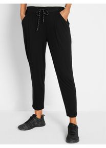 Damen Freizeithose mit Passformsattel hinten in schwarz ,Gr&ouml;&szlig;e 36/38, Witt, 92% Polyester, 8% Elasthan