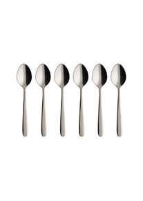 Villeroy & Boch Besteck-Set VILLEROY & BOCH "Kaffeel&ouml;ffel Daily Line 14,2 cm 6er Set silber", silber, Essbesteck-Sets, Besteck-Set