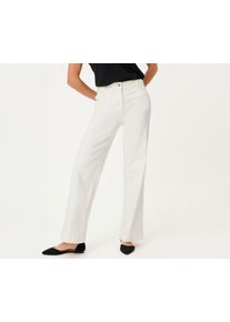 Tchibo - Olsen Wide Leg Jeans - Damen - Gr. 38 - offwhite