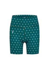 Hummel Damen-Short-Tights - Damen - Gr. M - dunkelgr&uuml;n/print