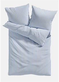 bonprix Lenjerie de pat din Renforc&eacute;, albastru, 1x 80/80 cm, 1x 135/200 cm