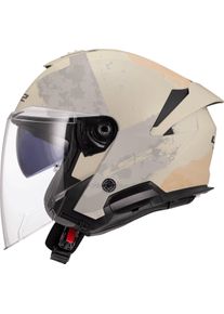 LS2 OF618 Verso II Aqua, open face helmet , color: Matt Beige/Light Grey , size: S