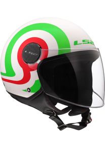 LS2 OF558 Sphere Lux II Urby, open face helmet , color: White/Green/Red , size: XXL