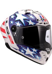LS2 FF805 Thunder GP Aero Replica Baz, full face helmet , color: White/Red/Black , size: S