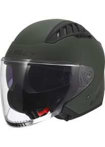 LS2 OF600 Copter II Solid, open face helmet , color: Matt-Dark Green , size: XS