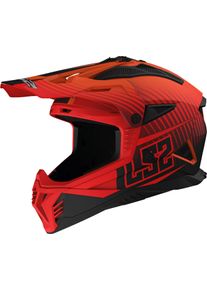LS2 MX708 Fast II Duck, kask krzyżowy , kolor: Matowy Neonowyowy-Pomarańczowy/Czerwony , rozmiar: L
