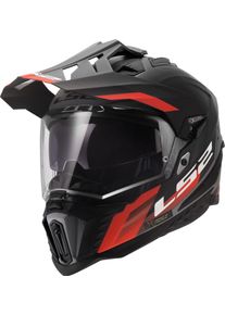 LS2 MX701 Explorer Hexa, adventure helmet , color: Matt Black/Grey/Red , size: XXL