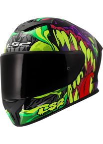 LS2 FF820 Rapid III Lycant, full face helmet , color: Black/Purple/Green/Red , size: XS