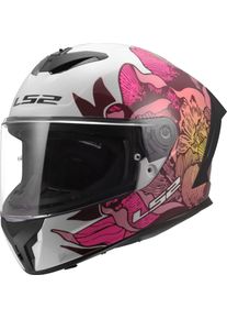 LS2 FF820 Rapid III Poppies II, full face helmet , color: White/Pink , size: XXL