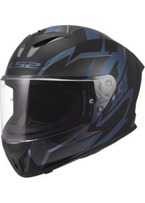LS2 FF820 Rapid III Xtrem, full face helmet , color: Matt Black/Grey/Blue , size: L