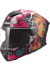 LS2 FF820 Rapid III Cyberg, full face helmet , color: Black/White/Pink/Turquoise , size: XL