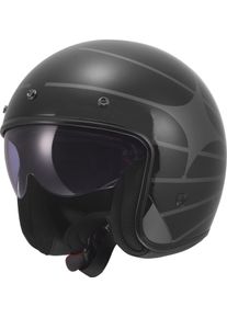LS2 OF601 Bob II Cosmic, open face helmet , color: Black/Grey , size: XXL