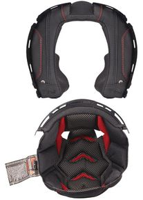 LS2 FF807, lining/cheek pads , color: Black/Red , size: L