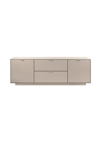 Mid.you , Sandfarben , Holzwerkstoff , 2 F&auml;cher , 185x62x37.5 cm , Wohnzimmer, TV-M&ouml;bel, TV- & Lowboards