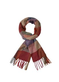 Big & Tall Sizes - DANTE - Wool scarf with fringes and check pattern - 0