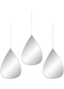 Spiegelset Milena in Goldfarben