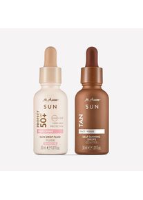Self Tanning Drops Autobronzant Visage & Sun Drop Fluide S&eacute;rum Solaire Visage SPF 50+ Peaux Sensibles - M. Asam SUN