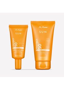 Cr&egrave;me solaire visage anti-&acirc;ge & Cr&egrave;me solaire corps SPF 50 - M. Asam SUN